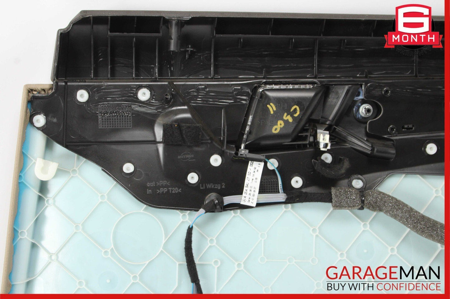 08-14 Mercedes W204 C300 C350 Rear Left Side Interior Door Panel Assembly Beige