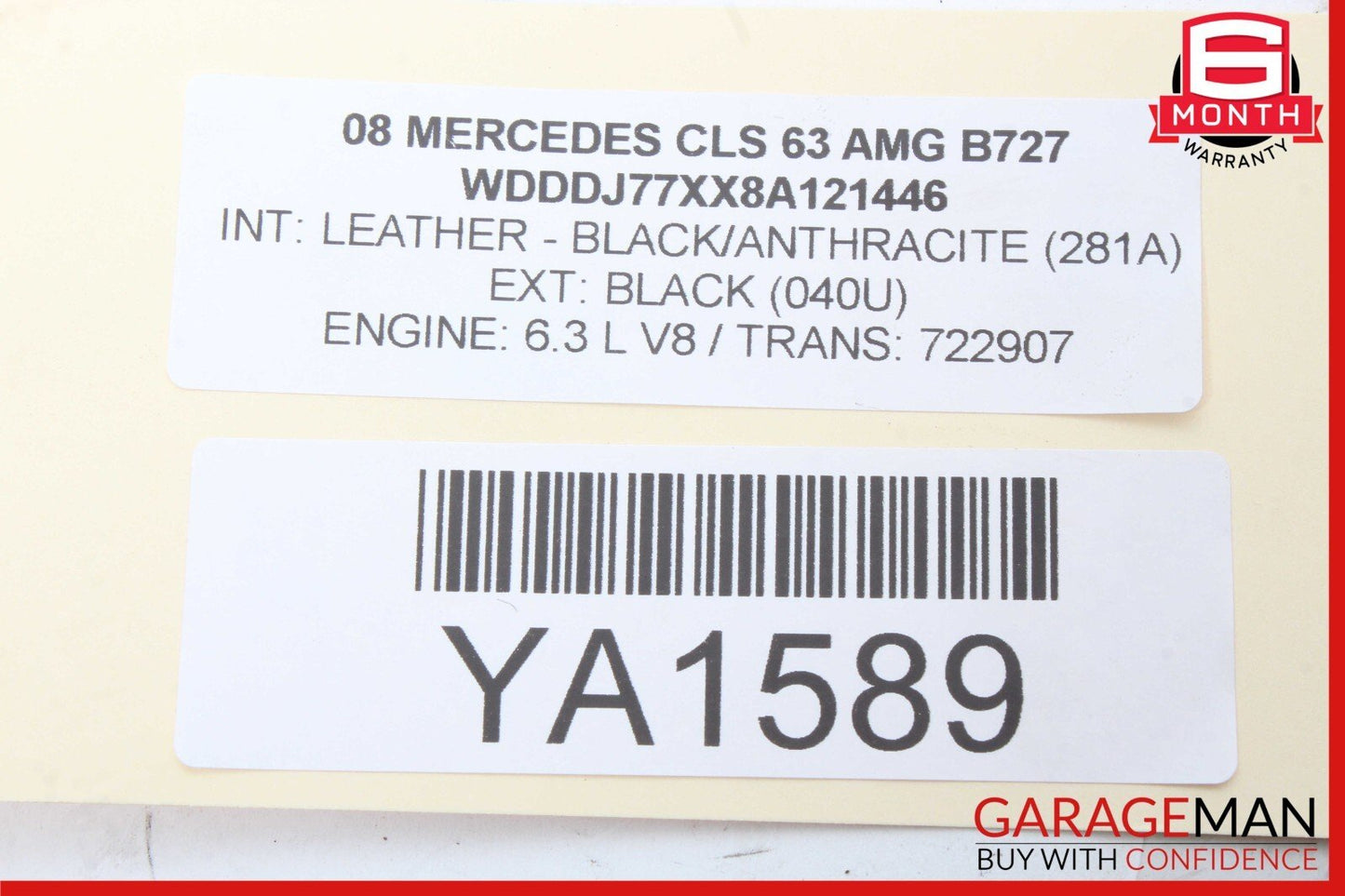 06-11 Mercedes W219 CLS63 E63 AMG Rear Door Keyless Go Control Module Unit OEM