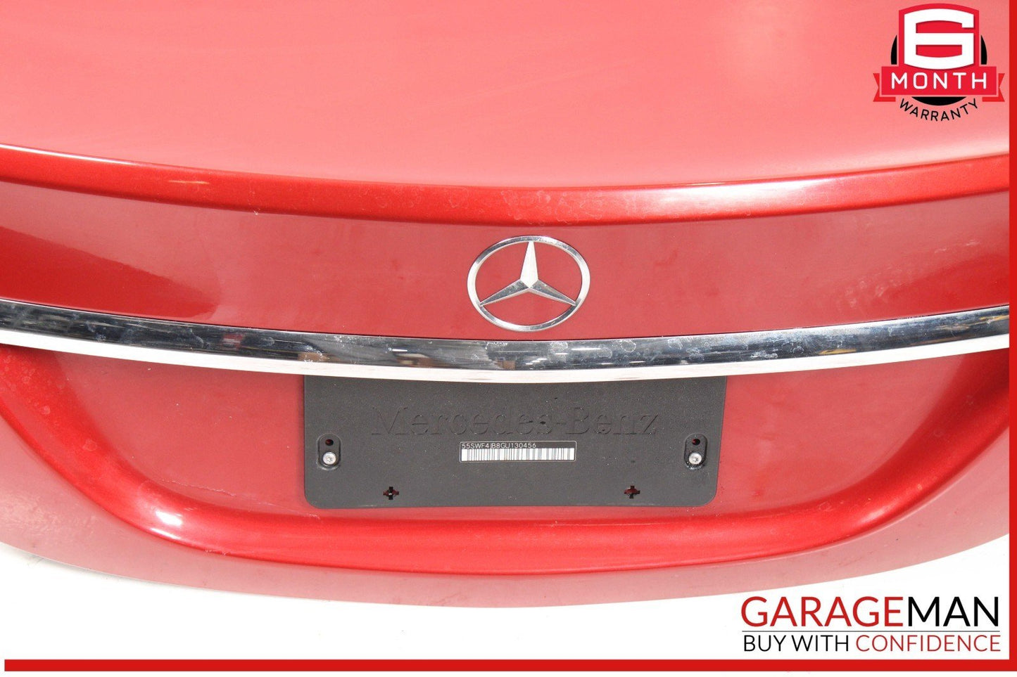 15-21 Mercedes W205 C300 C43 C63 AMG Rear Trunk Lid Shell Cover Panel Red OEM