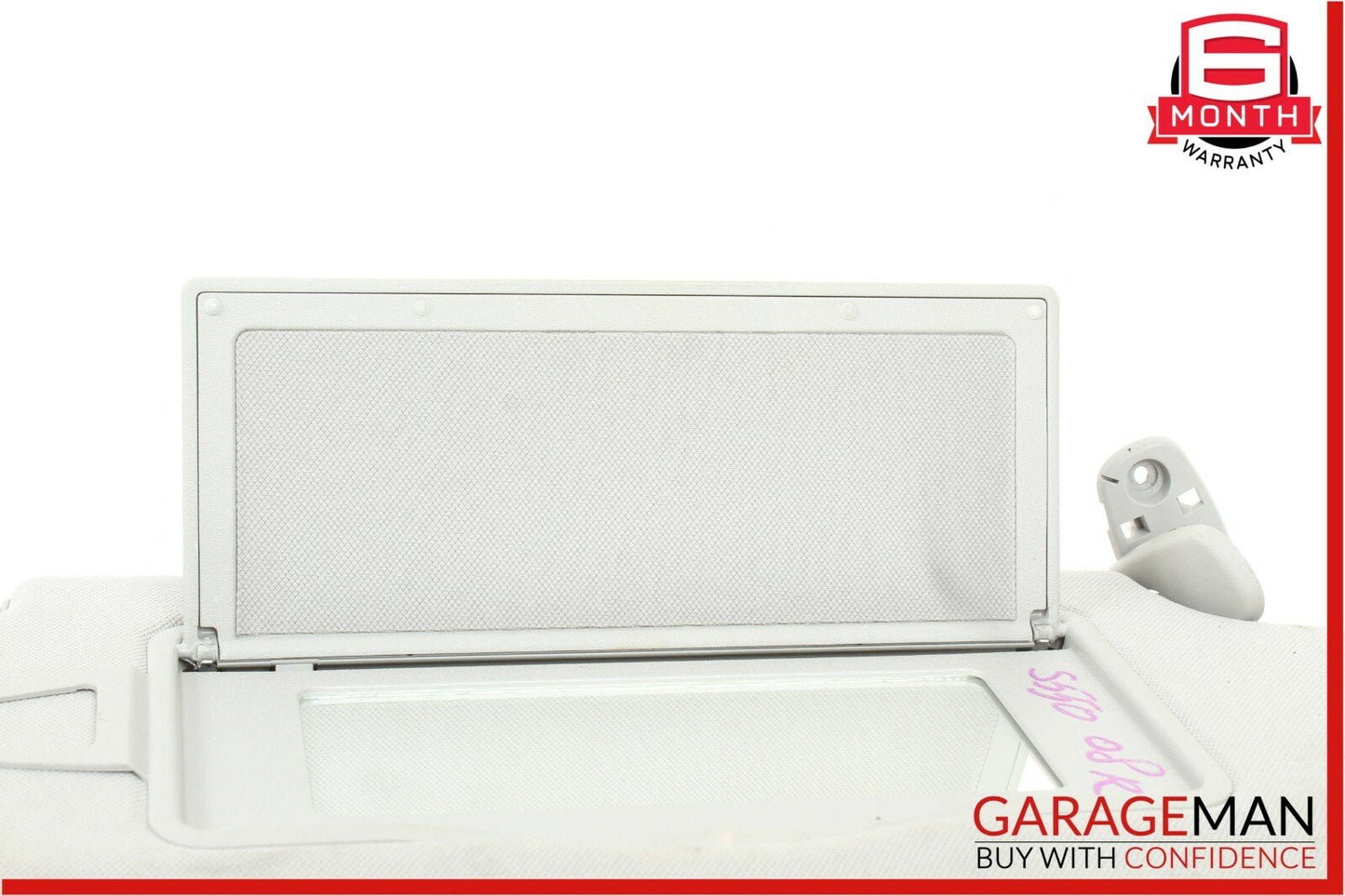 07-13 Mercedes S550 CL550 Front Right Sun Visor Sunvisor Shade Cover Suede Grey