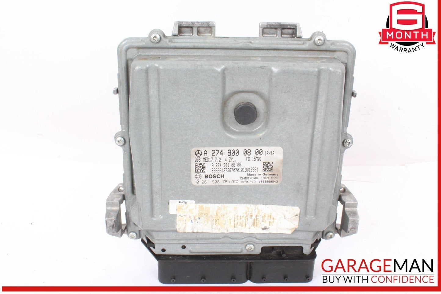 15-20 Mercedes W205 C300 GLC350e E300 M274 2.0L ECU ECM Engine Control Module