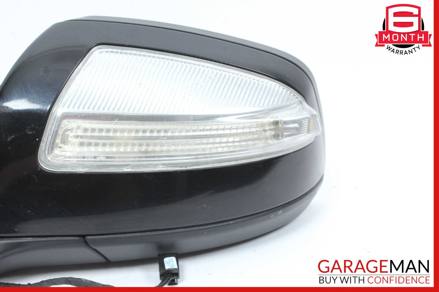 08-09 Mercedes W204 C300 Front Left Side Mirror Door Rear View Black OEM