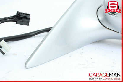 06-08 Mercedes W219 CLS500 Front Left Side Door Mirror Rear View Cubanite Silver
