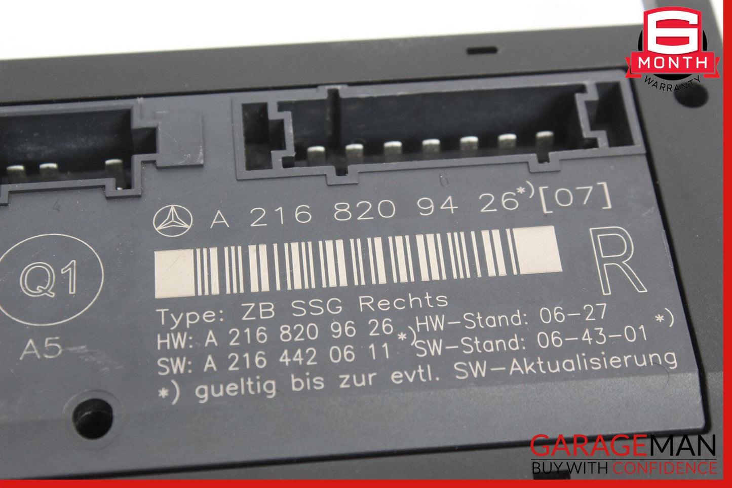 07-14 Mercedes W216 CL550 CL600 Front Right Seat Control Module 2168209426 OEM