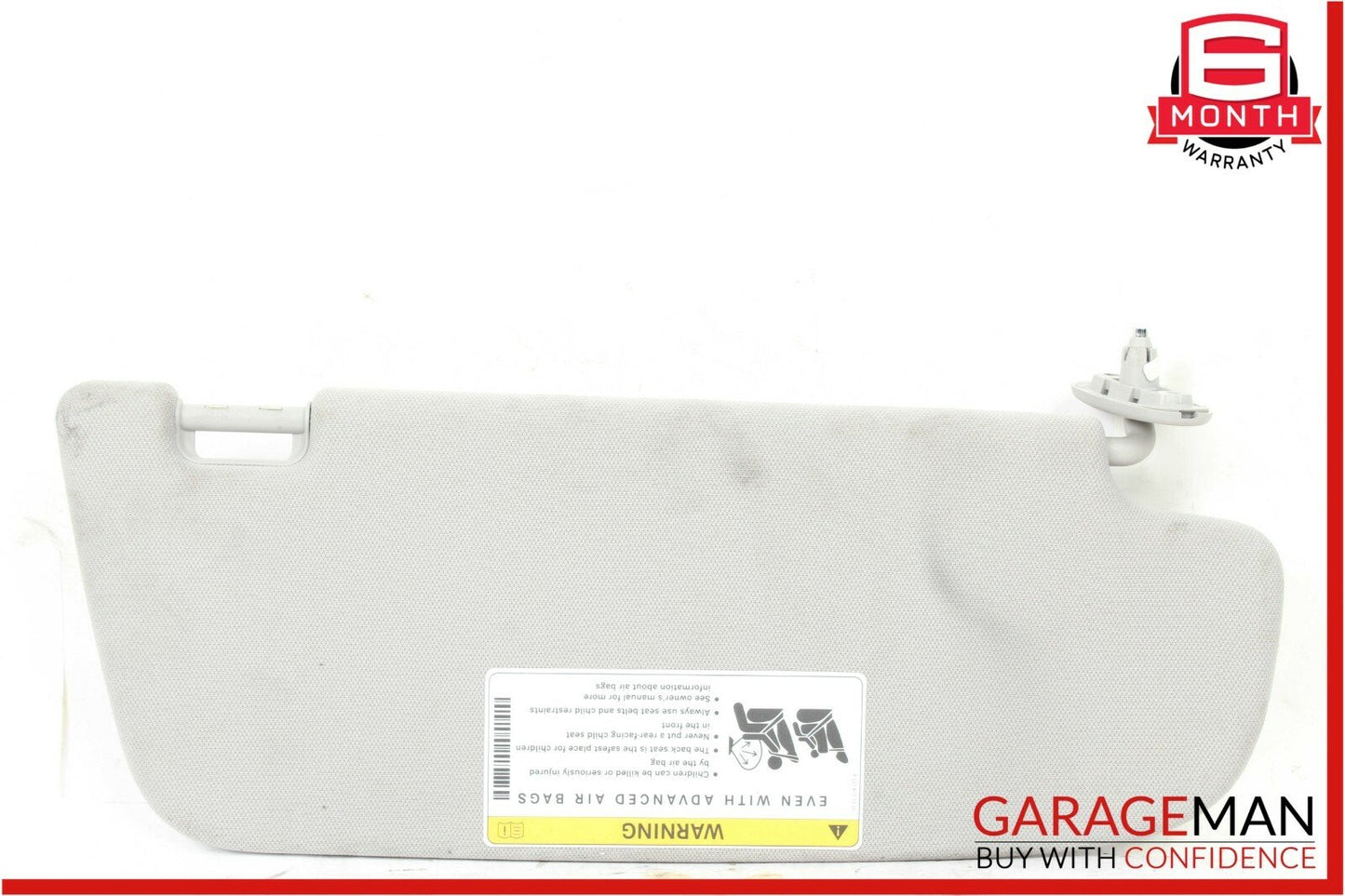 07-13 Mercedes W221 S550 Sun Visor Sunvisor Shade Cover Left Driver Side Gray