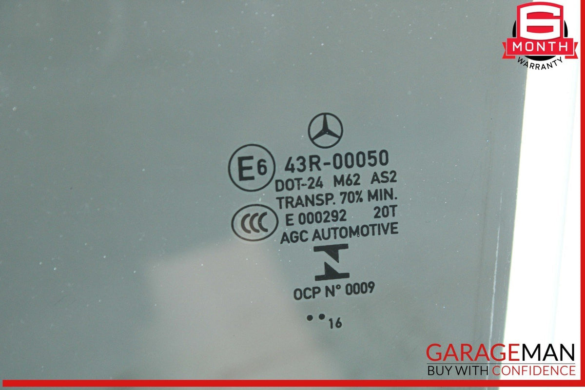 14-19 Mercedes W117 CLA250 Rear Left Driver Side Door Window Auto Glass Panel
