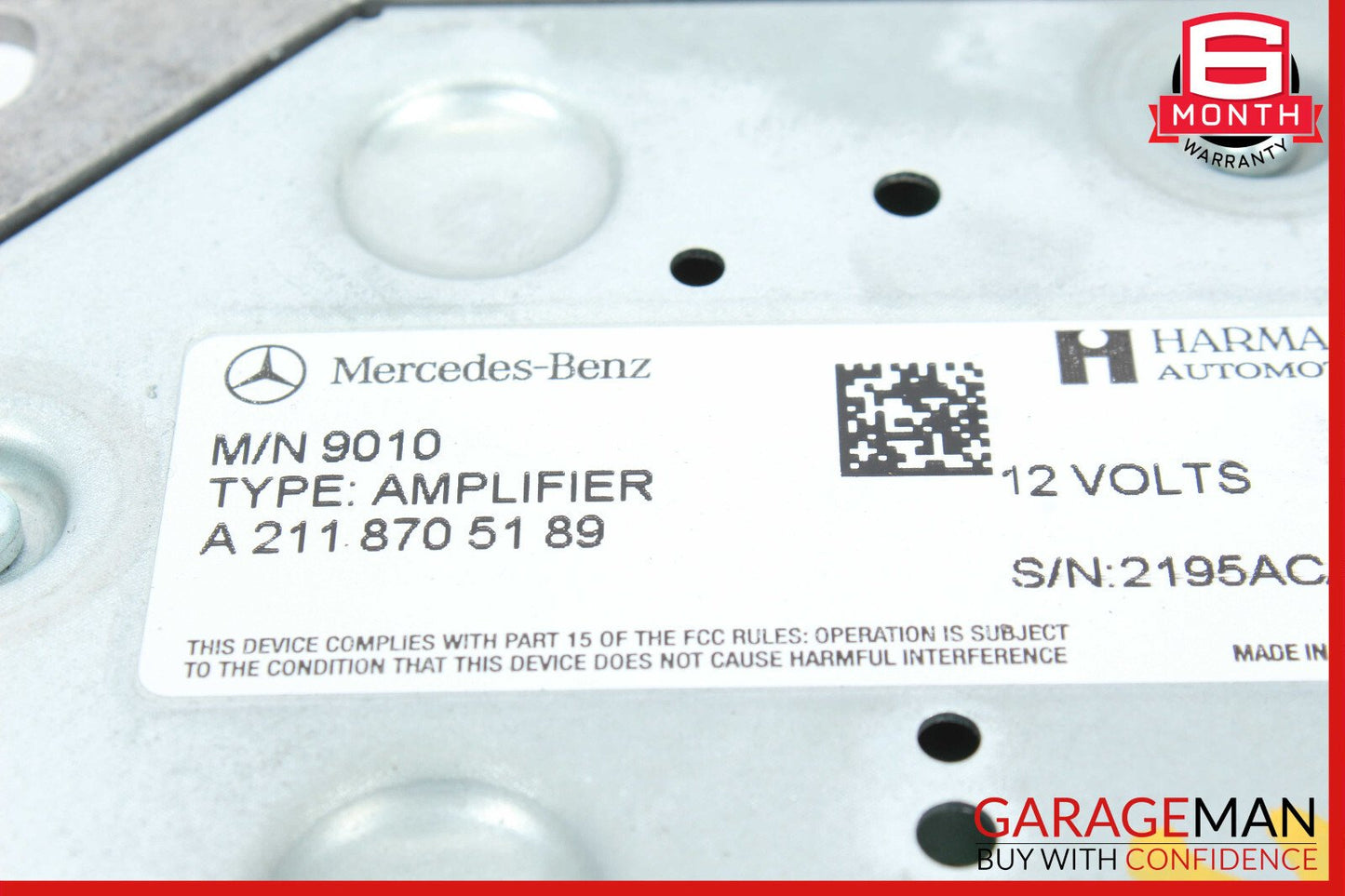08-18 Mercedes X164 GL450 R350 Subwoofer Amp Amplifier Harman Becker OEM