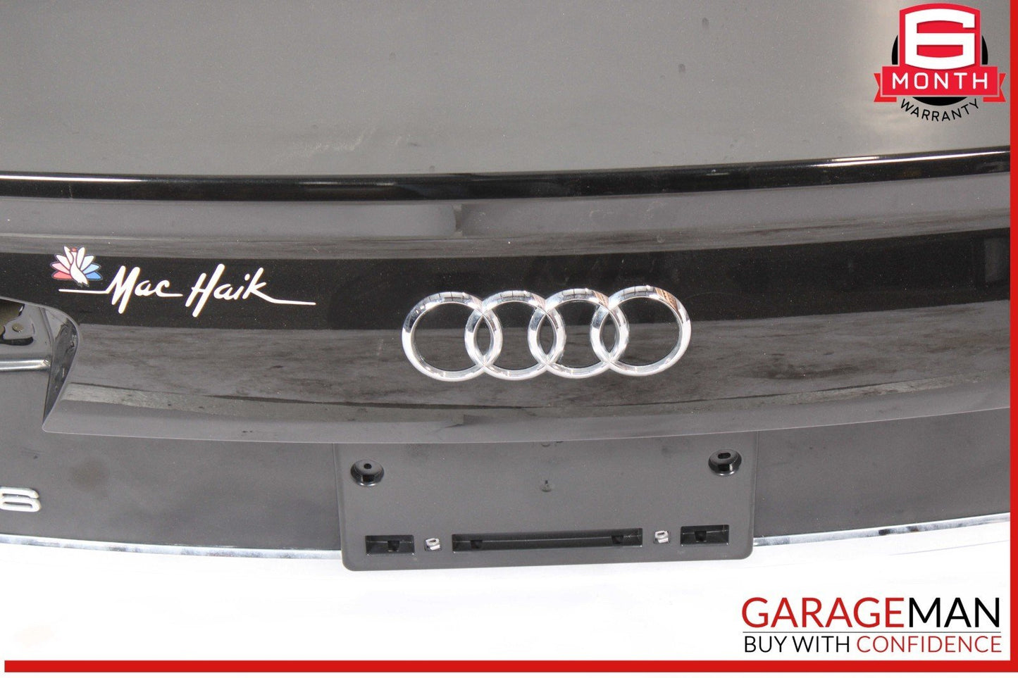 12-18 Audi A6 Rear Trunk Lid Deck Shell Panel Black OEM