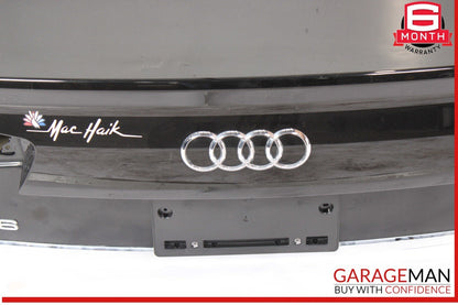 12-18 Audi A6 Rear Trunk Lid Deck Shell Panel Black OEM