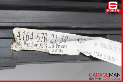 07-12 Mercedes X164 GL450 GL550 GL320 Rear Left Side Quarter Window Glass OEM