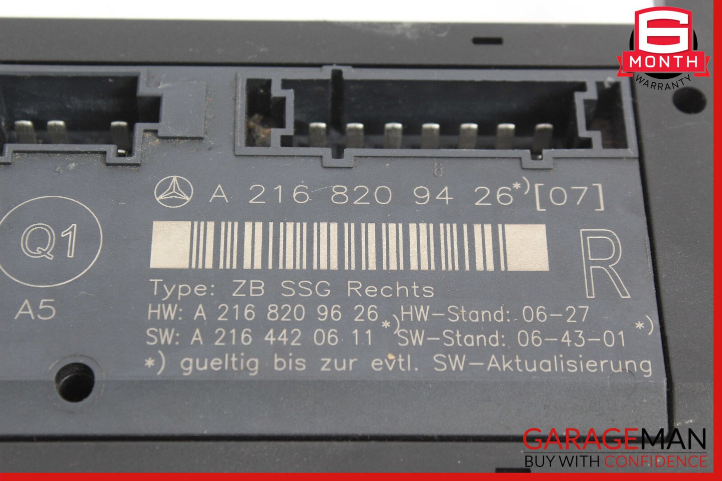 07-14 Mercedes W216 CL550 CL600 Front Right Seat Control Module 2168209426 OEM