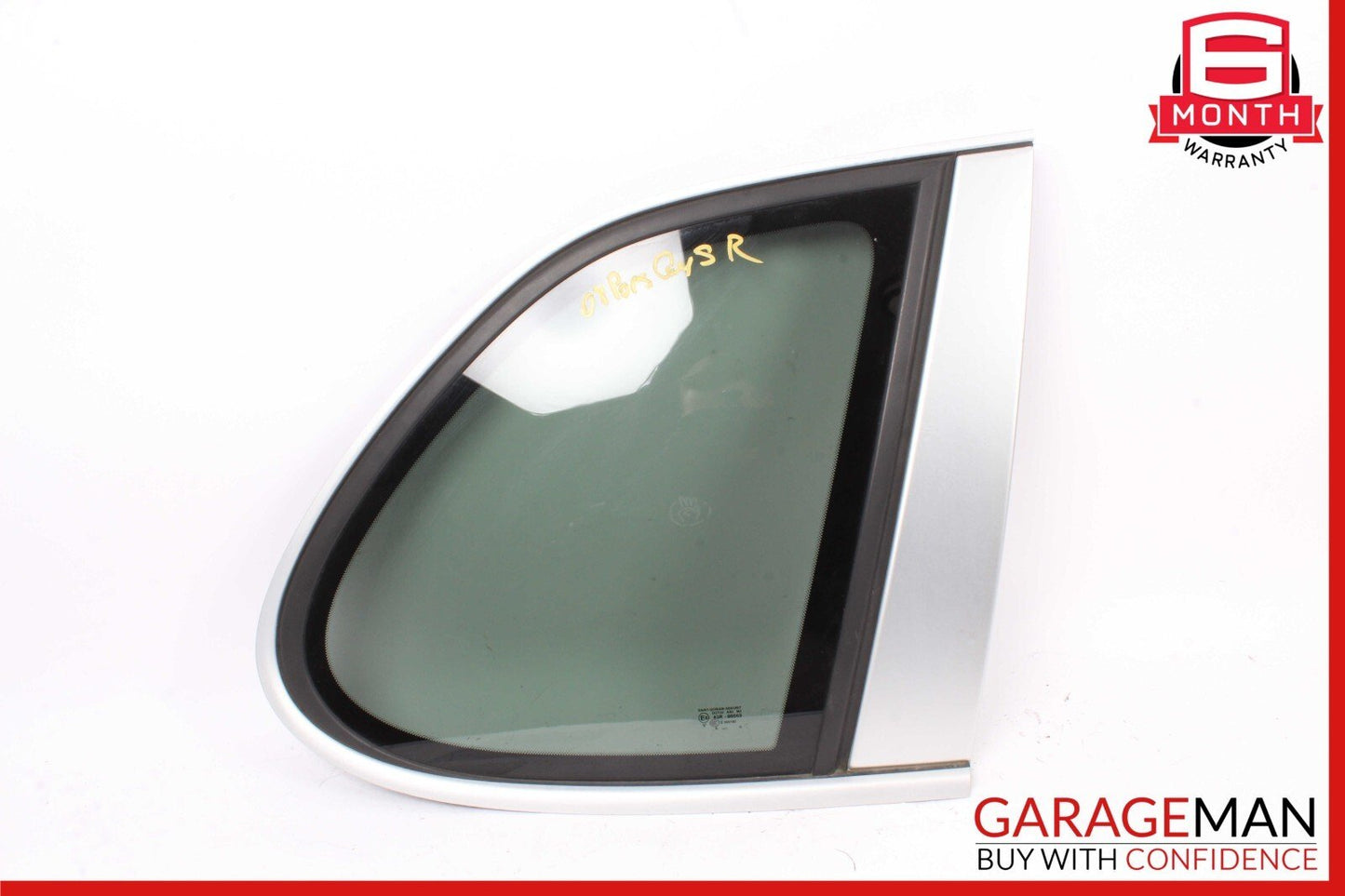 03-10 Porsche Cayenne S 955 957 Rear Right Side Door Quarter Window Glass Panel
