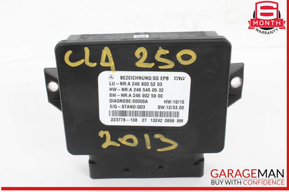 14-18 Mercedes W117 CLA250 Parking Brake Electronic Computer Control Module Unit
