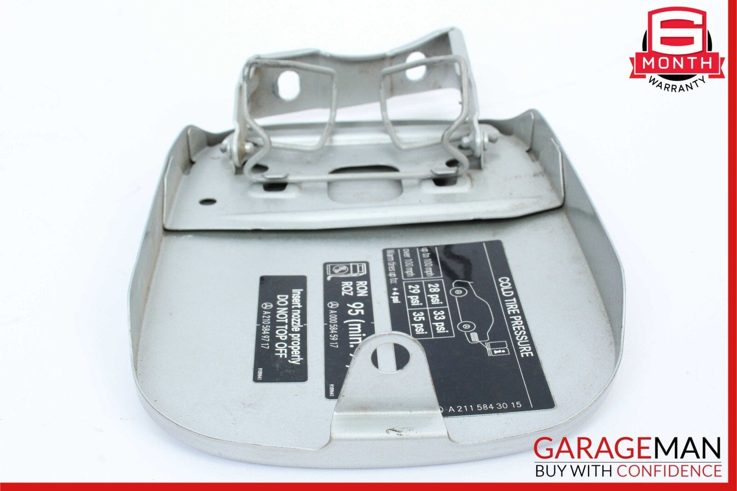 03-09 Mercedes W211 E63 E55 AMG E550 Sedan Fuel Gas Tank Lid Door Silver OEM