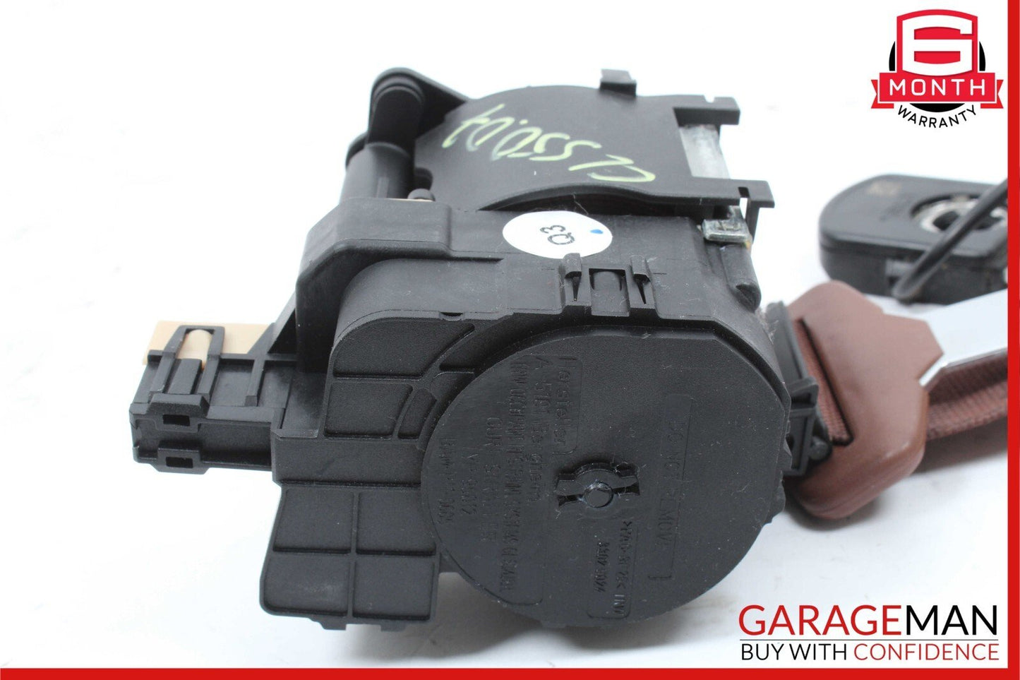 07-10 Mercedes W216 CL550 Front Right Side Seatbelt Seat Belt Retractor Red