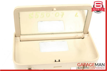 07-09 Mercedes W221 S550 Rear Left / Right Side Overhead Vanity Mirror Brown OEM