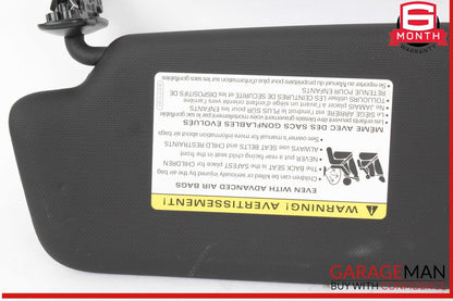 15-18 Audi Q3 Front Right Passenger Side Sun Visor Sunvisor Black 8K0857552 OEM