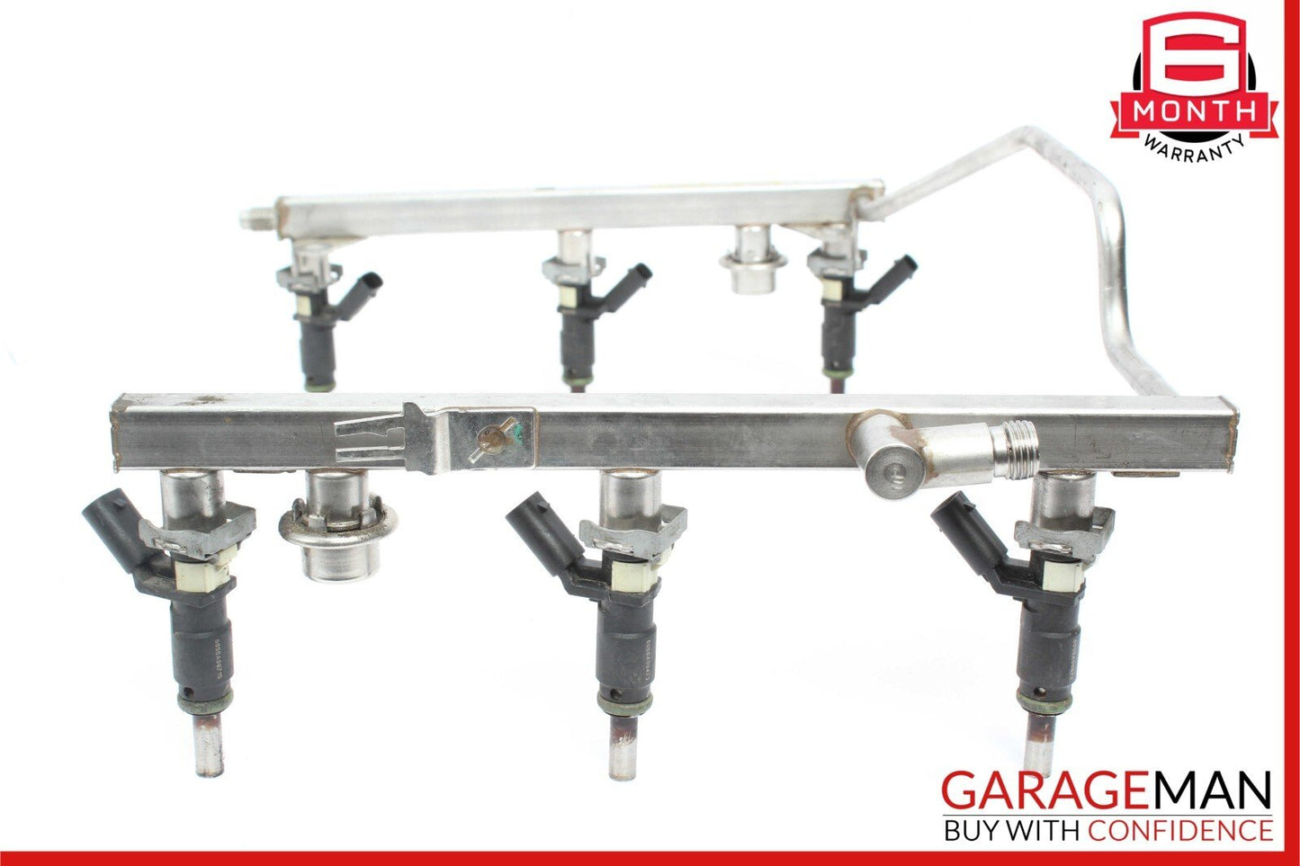 Mercedes W204 C250 C300 C350 R350 Fuel Injector Rail w/ Fuel Injectors OEM