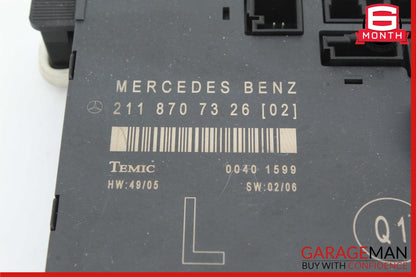 03-09 Mercedes W211 E350 E320 E63 AMG Front Left Driver Side Door Control Module