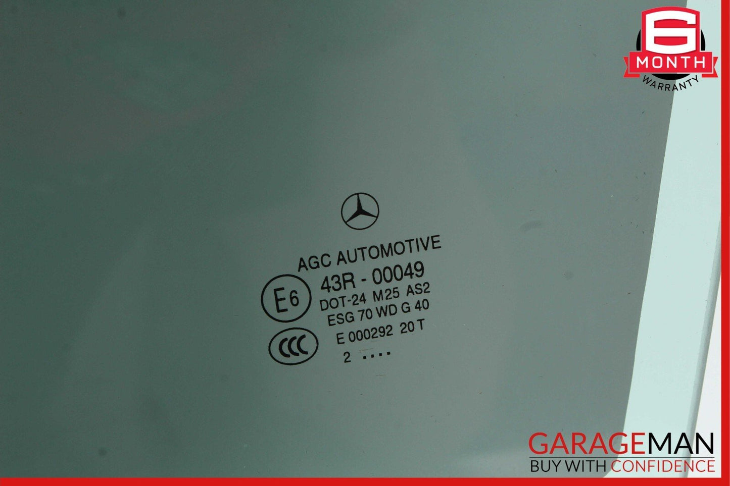 12-14 Mercedes W204 C250 C350 Coupe Front Left Driver Side Door Window Glass OEM