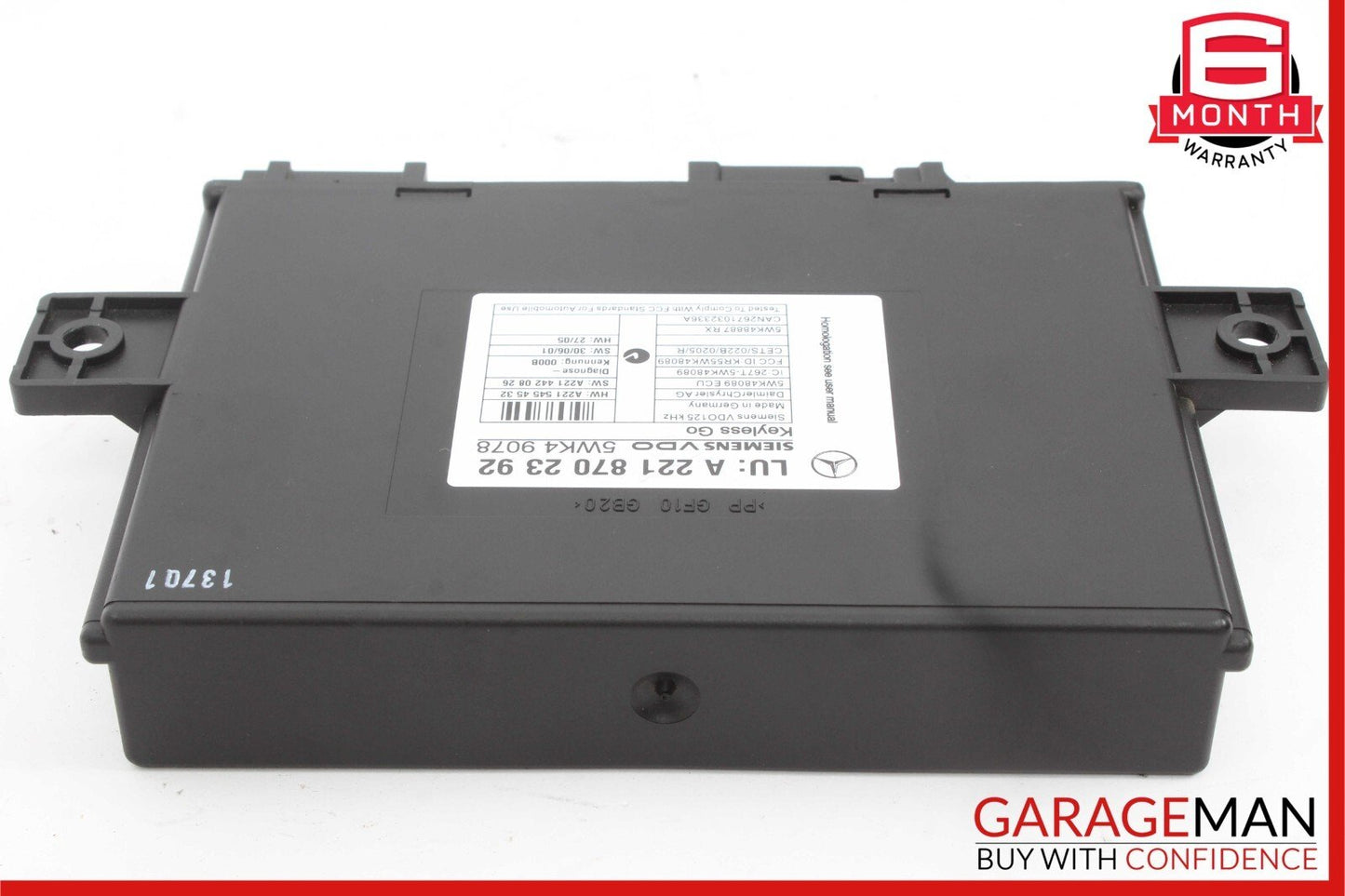 07-10 Mercedes W221 S550 CL550 S400 S600 Keyless Go Control Module Unit OEM
