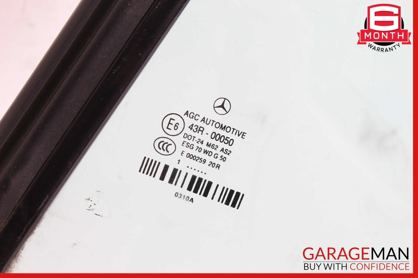 10-13 Mercedes W207 E350 E550 Coupe Rear Left Driver Quarter Window Glass OEM