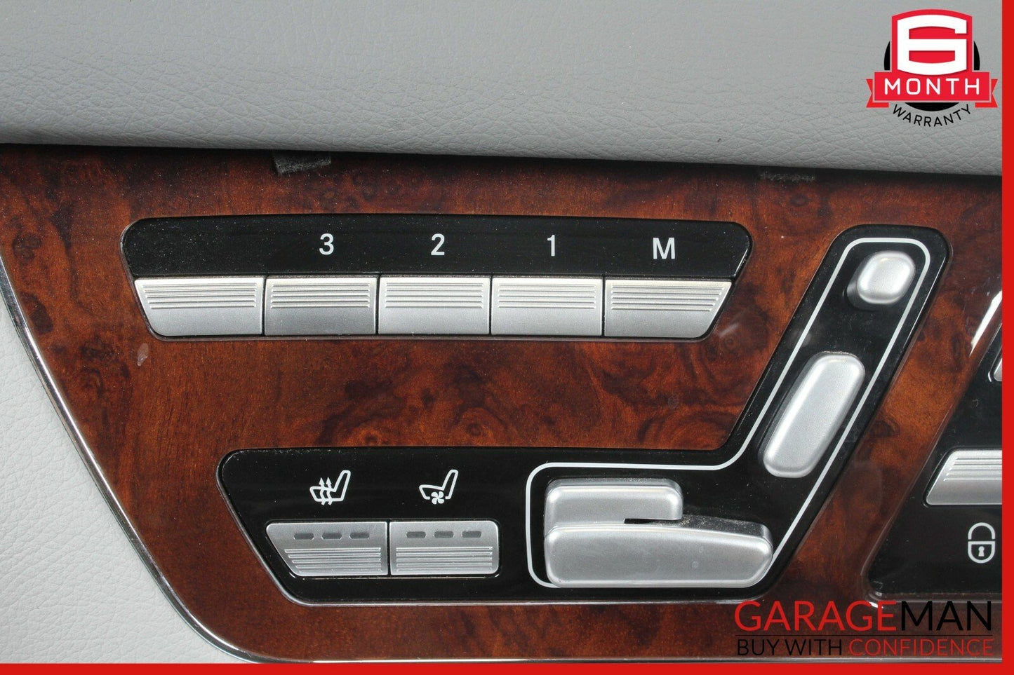 07-14 Mercedes W216 CL550 Front Right Passenger Side Interior Door Panel Gray