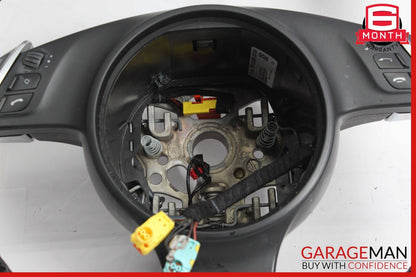 11-14 Porsche Cayenne 958 S Multifunction Steering Wheel Assembly Black OEM