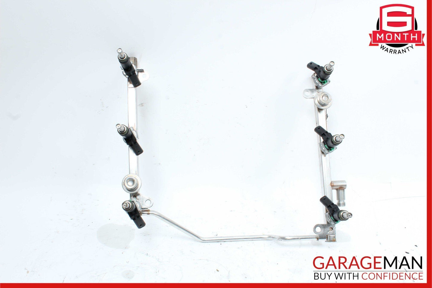 06-11 Mercedes W212 E350 C350 R350 Fuel Injection Rail Line w/ Injectors OEM