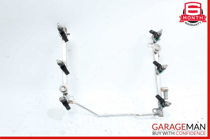 06-11 Mercedes W212 E350 C350 R350 Fuel Injection Rail Line w/ Injectors OEM
