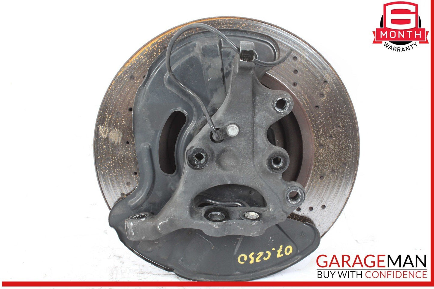 05-07 Mercedes W203 C230 Front Right Spindle Knuckle w/ Brake Rotor Disc Drilled