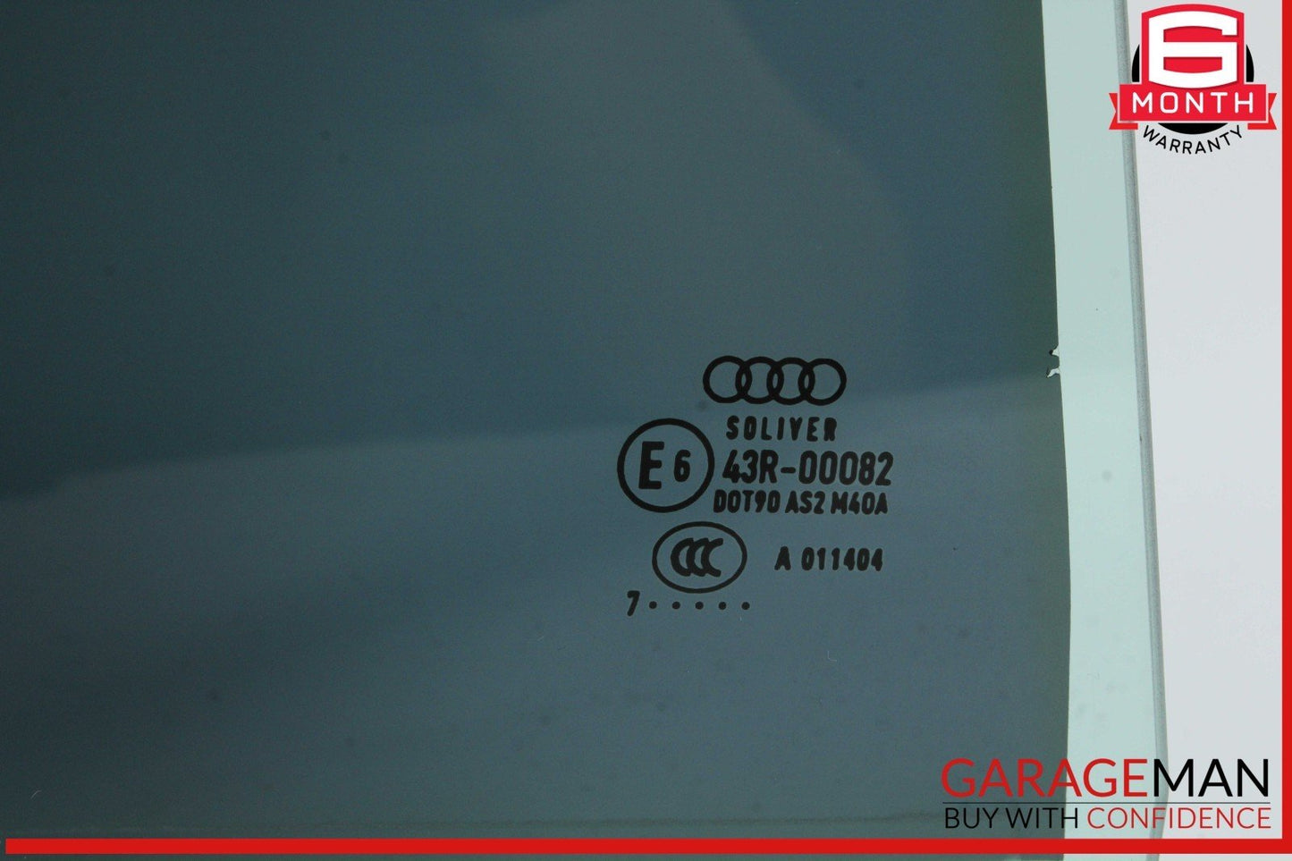 12-18 Audi A6 Rear Right Side Door Window Auto Glass OEM