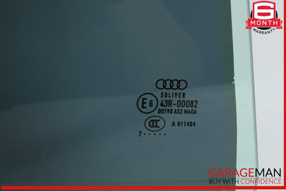 12-18 Audi A6 Rear Right Side Door Window Auto Glass OEM