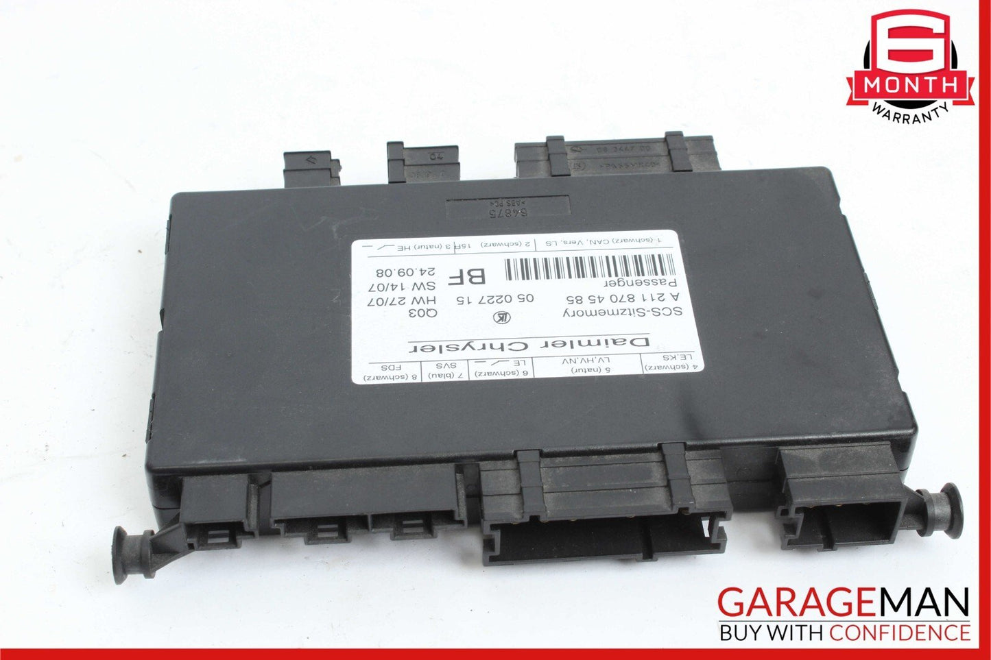 03-11 Mercedes X164 GL450 E350 Seat Control Module Front Right 2118704585 OEM