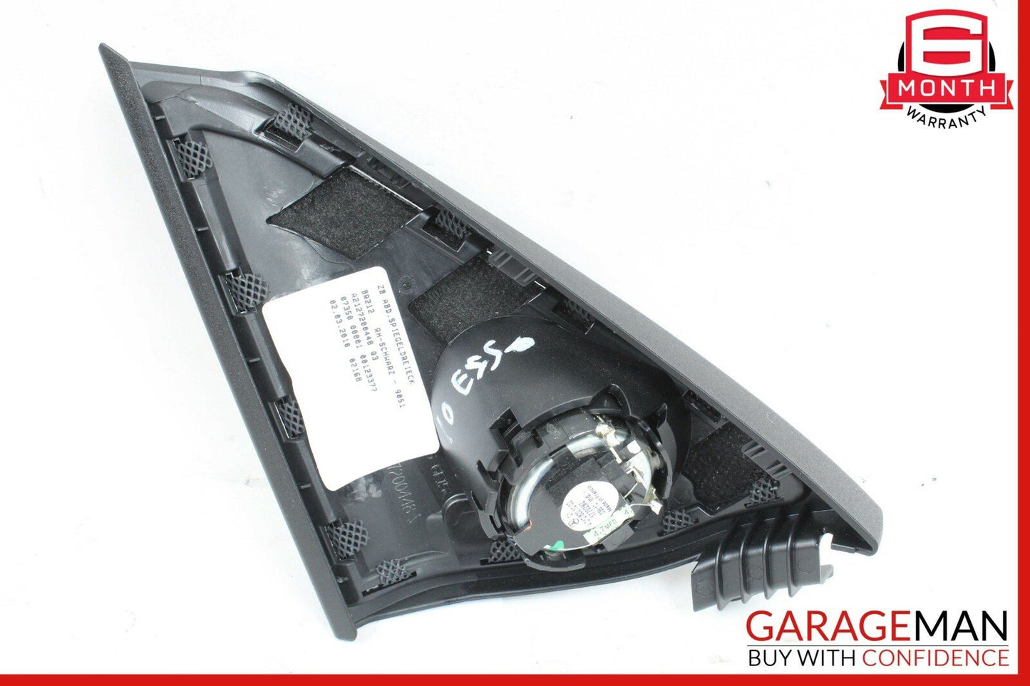 10-16 Mercedes W212 E500 Front Right Side Door Panel Tweeter Speaker Cover Black
