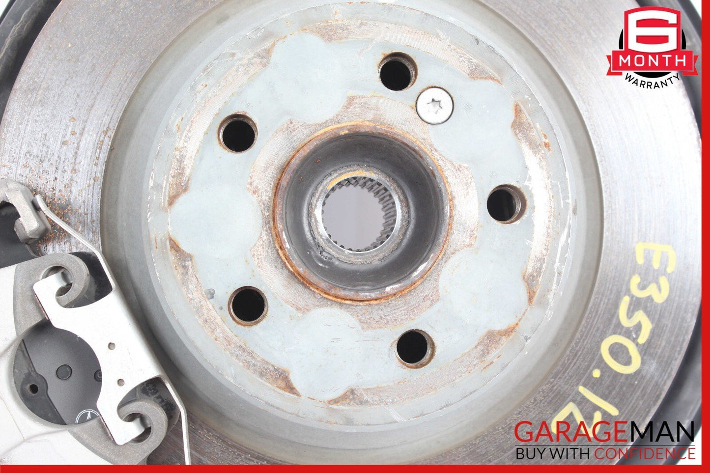 10-18 Mercedes W212 E350 Rear Right Side Spindle Knuckle Hub w/ Rotor Disc OEM