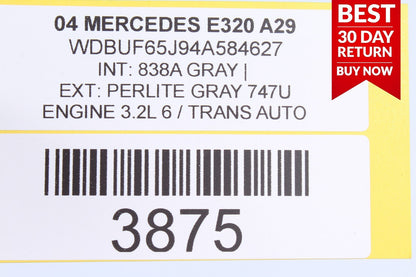 03-06 Mercedes W211 E320 E350 E500 Rear Right Door Control Module OEM A29