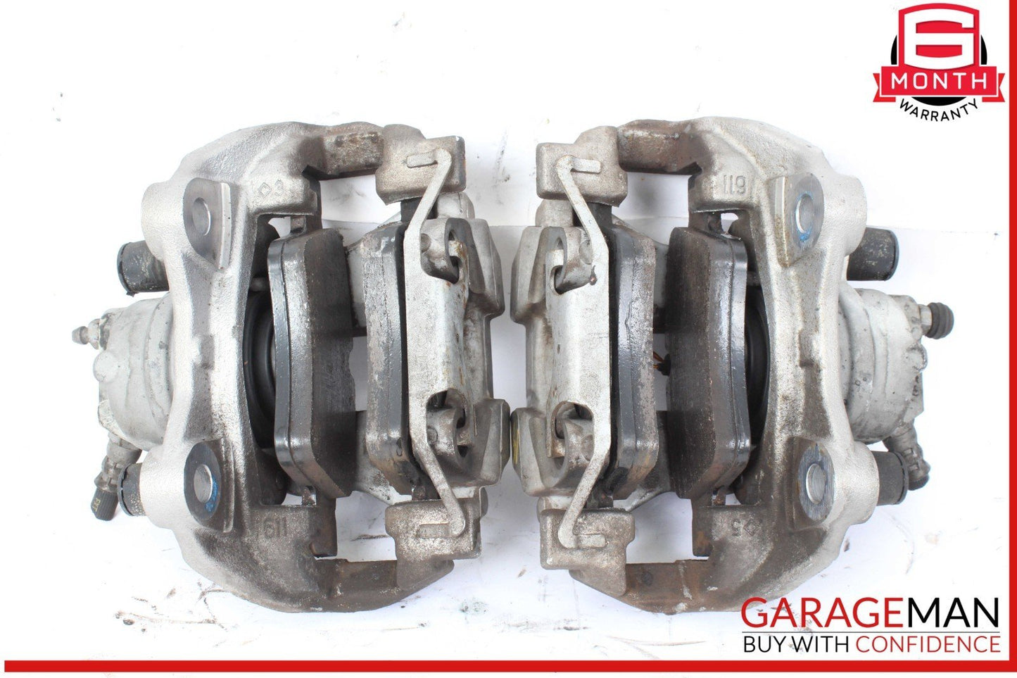 10-18 Mercedes W212 E350 Rear Left & Right Side Brake Caliper Calipers Set OEM