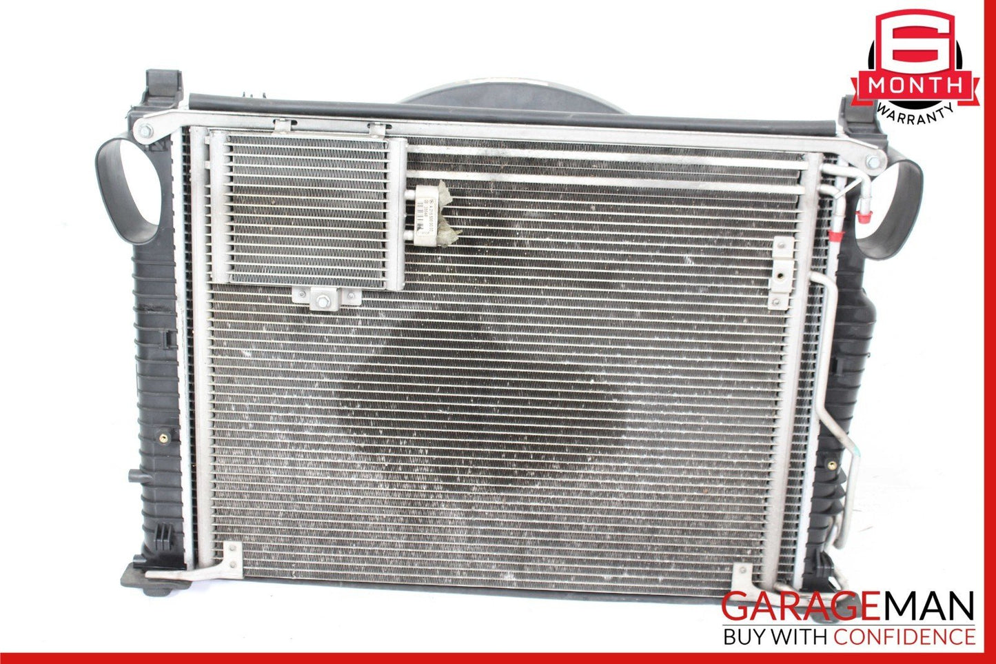 03-06 Mercedes R230 SL500 CLS500 Engine Cooling Radiator A/C Air Condenser Assy