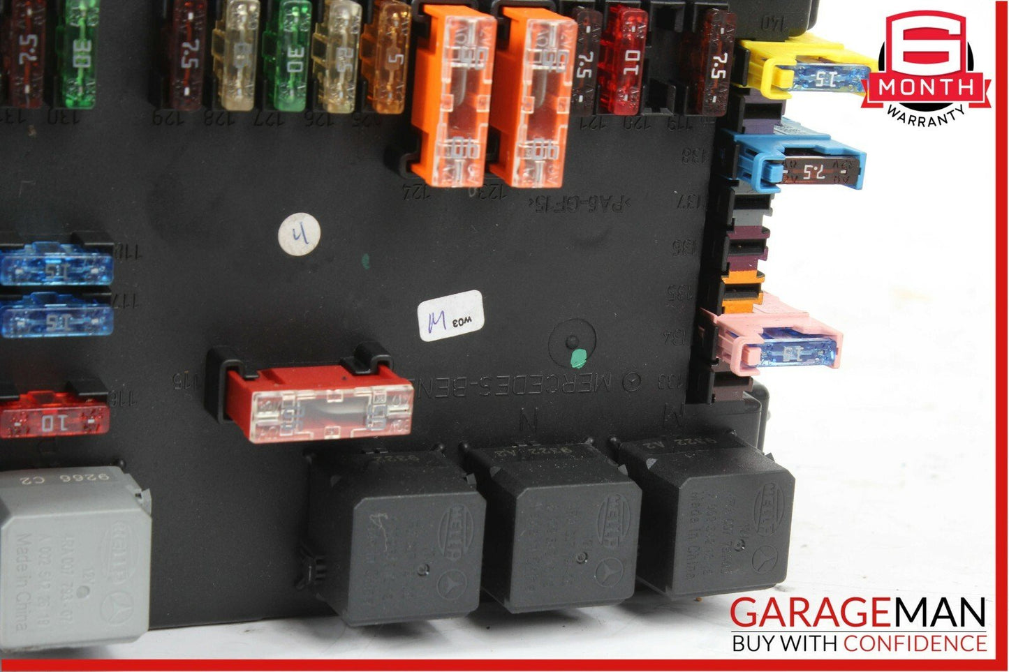 10-13 Mercedes W221 S550 S600 Rear SAM Fuse Relay Control Box Assembly OEM