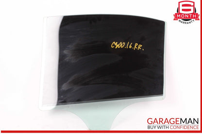 15-21 Mercedes W205 C300 C400 Rear Right Side Door Window Glass OEM