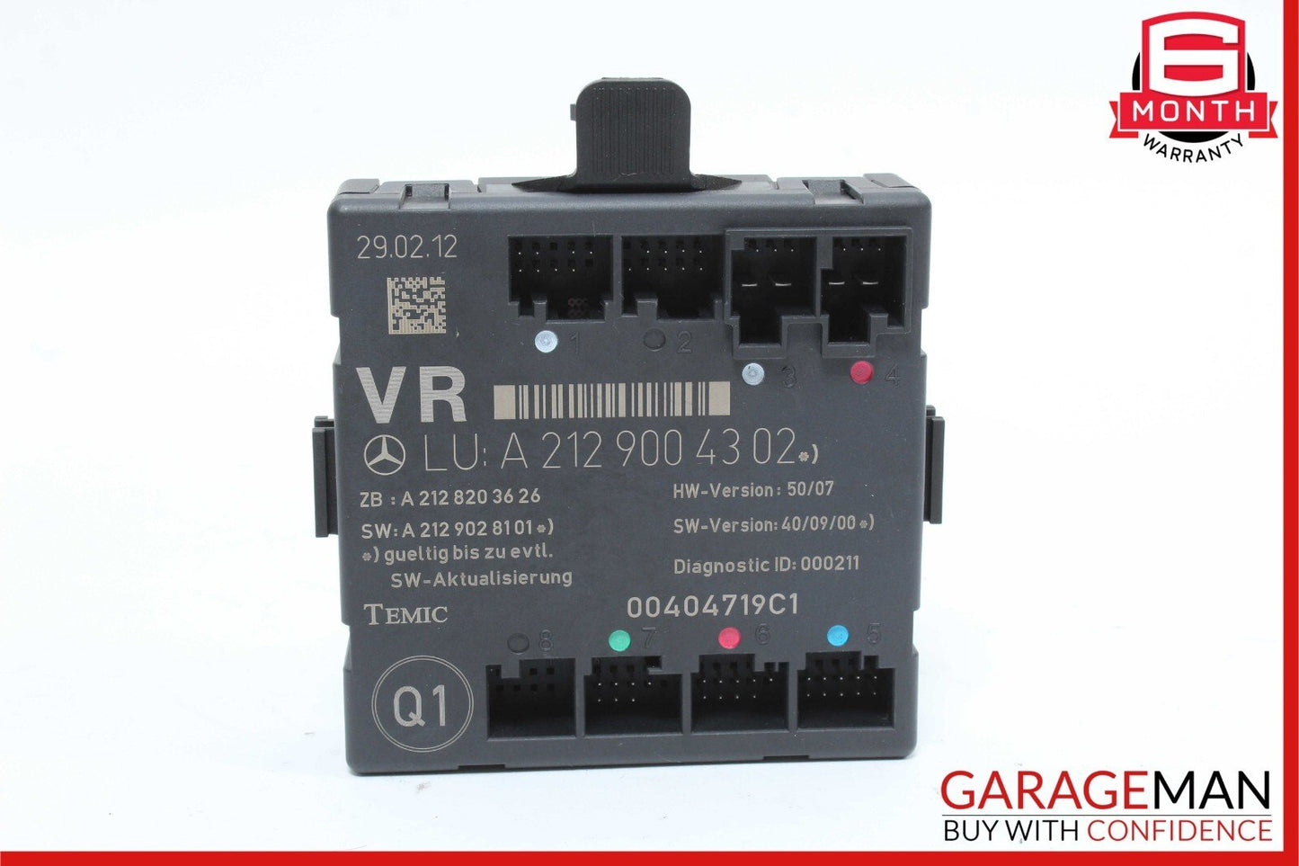 08-18 Mercedes X204 GLK350 Front Right Passenger Side Door Controller Module OEM