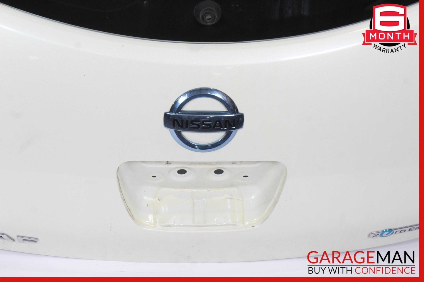 11-12 Nissan Leaf Rear Door Deck Liftgate Tailgate Trunk Lid White OEM