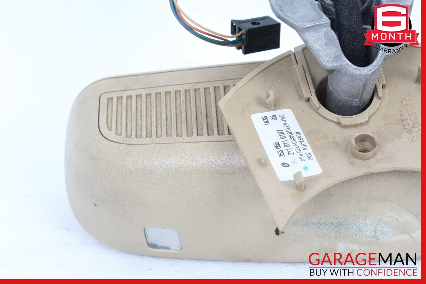 07-09 Mercedes W211 E350 E550 E63 AMG Interior Rear View Mirror Brown OEM