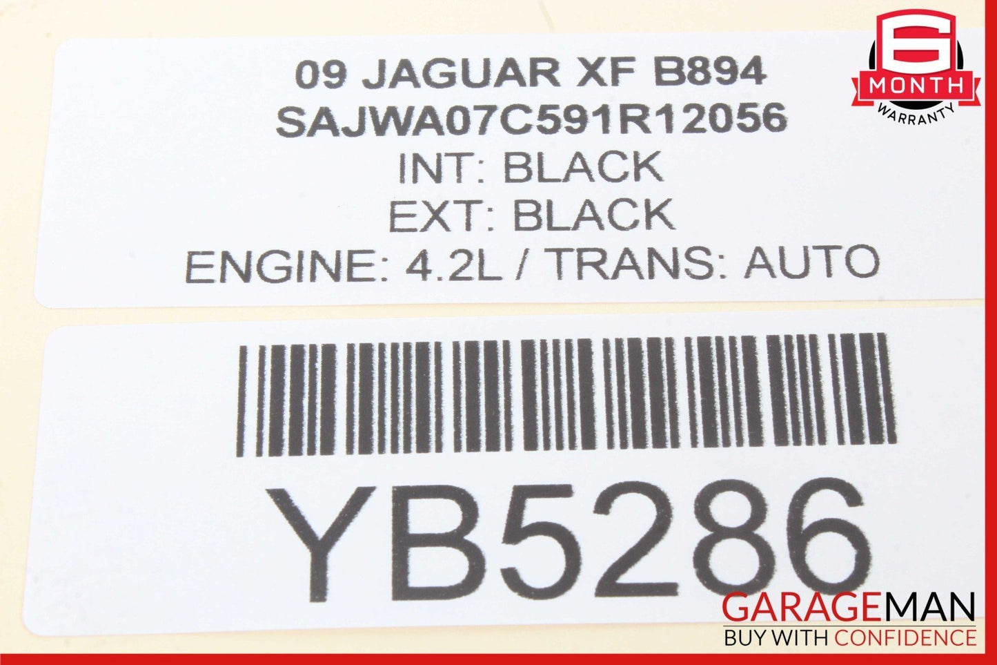 09-11 Jaguar XF Keyless Theft Locking Module Computer 6G9119G481AK OEM