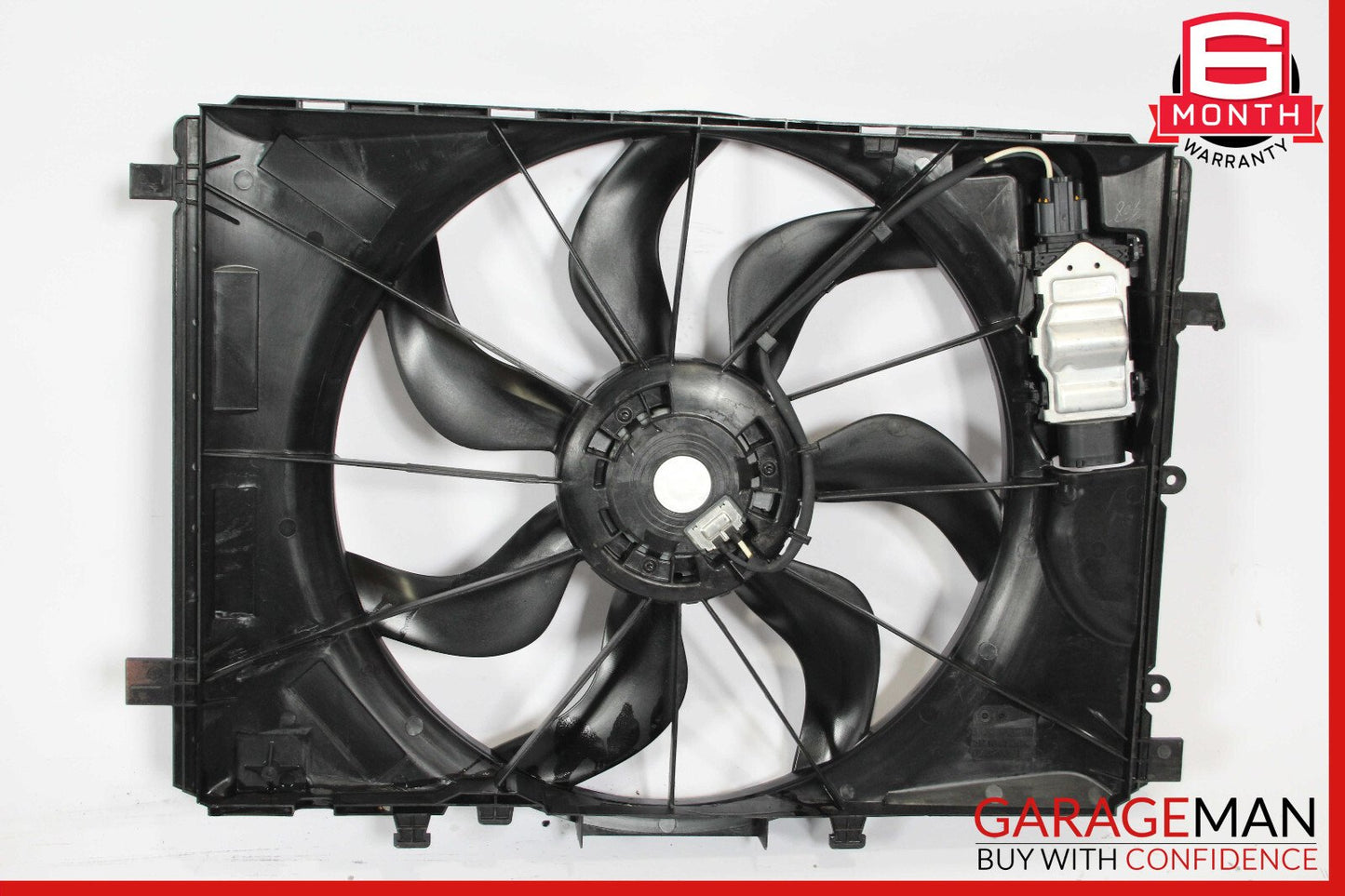 12-20 Mercedes R172 SLK250 Engine Radiator Cooling Fan Motor Shroud Assy