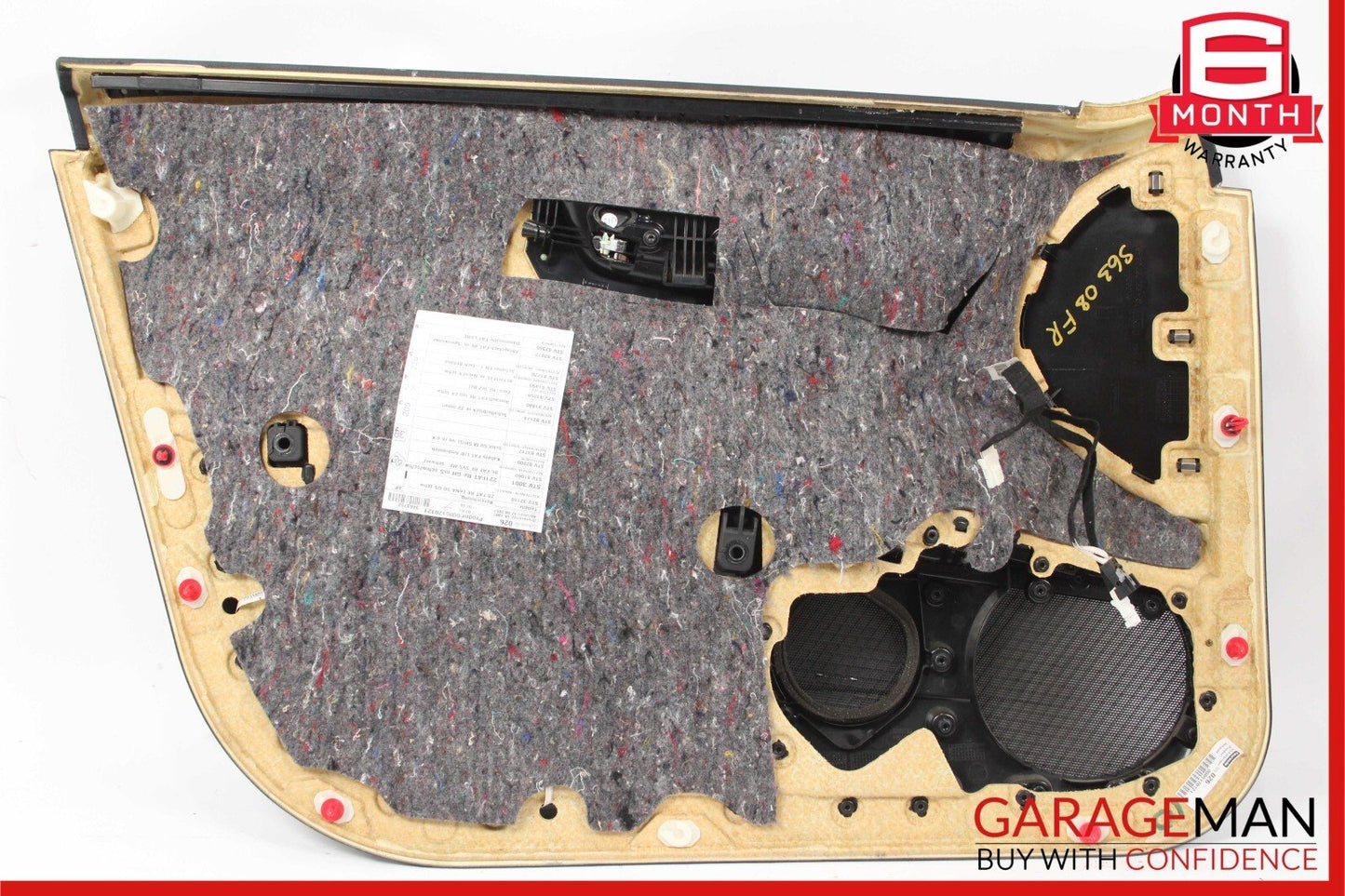 07-09 Mercedes W221 S63 AMG Front Right Interior Door Panel Assembly Black OEM