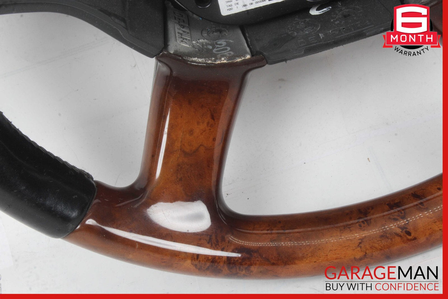 07-10 Mercedes CL550 S550 4 Spoke Steering Wheel Black w/ Paddles Assy Wood