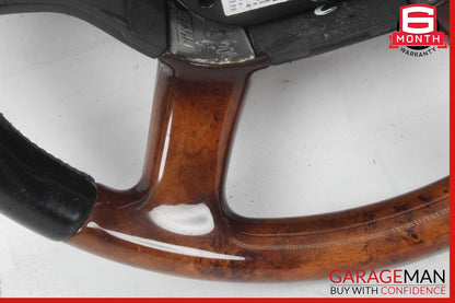 07-10 Mercedes CL550 S550 4 Spoke Steering Wheel Black w/ Paddles Assy Wood