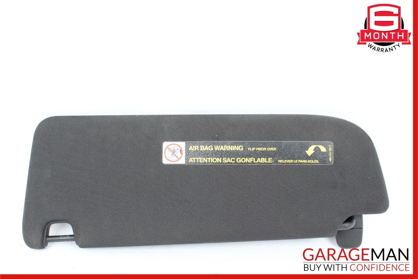 12-16 Audi A6 A7 Front Right Passenger Side Sunvisor Sun Visor Shade Cover Black